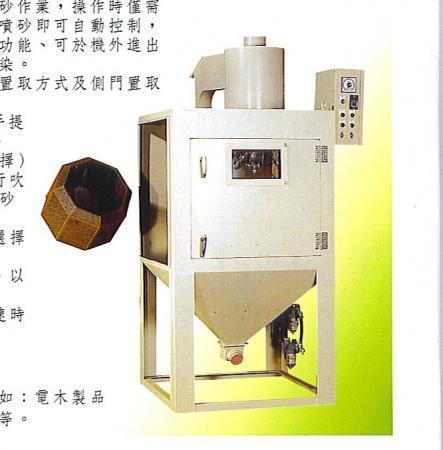 Rolling Cylinder Automatic Sand Blasting Machine (Rolling automatique de la bouteille de sablage au jet Machine)