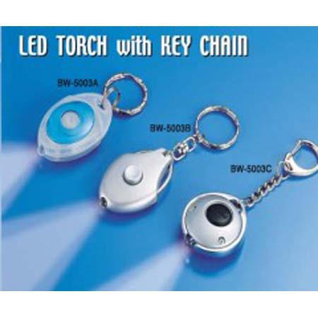 LED TORCH WITH KEY CHAIN (LED TORCHE AVEC PORTE CLE)