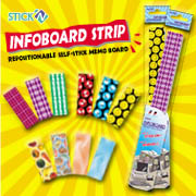 Infoboard Strip ---Repositionable self-adhesive memo board. (Infoboard Газа  - перемещаемый самоклеющейся совета памятки.)