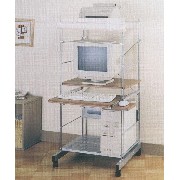 COMPUTER DESK/METAL SHELF (ORDINATEUR DE BUREAU / Tablette)