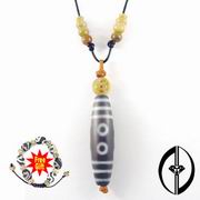 HOLY LOVE - ANTIQUE TIBETAN DZI BEAD PENDANT (Holy Love - Antique ТИБЕТСКАЯ ДЗИ BEAD кулон)