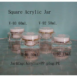 Acrylic Cream Jar (Acrylique Crème)