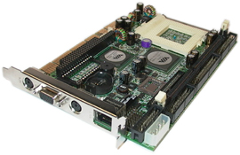 PISA bus Half-size CPU Card supports socket 370 VIA C3 CPU & DDR memory (PISA автобус половинного размера карта поддерживает процессоры Socket 370 VIA C3 процессором & DDR памяти)