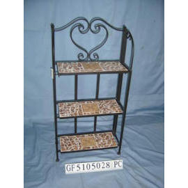 Mosaic Flower Rack/Book Shelf (Mosaic Flower Rack / rayons)