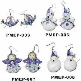 christmas flash earring--purple (Рождественские серьгу Flash - Purple)