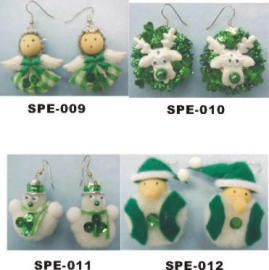 St. Patrick`s Day flashing Earring