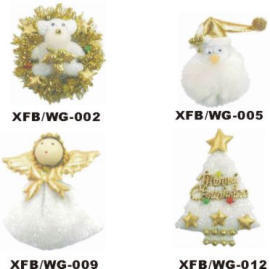 X`MAS FLASH BROOCH (WHITE/GOLD)