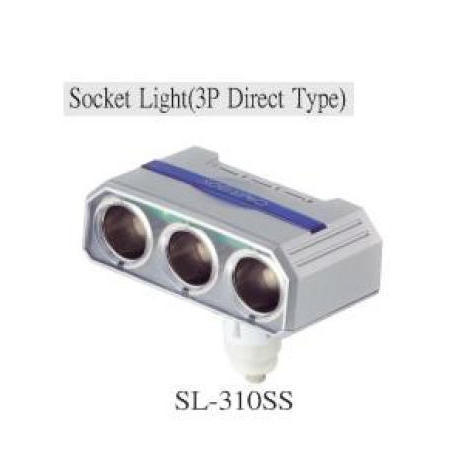 SOCKET LIGHT (3P DIRECT TYPE) WITH SWITCH (SOCKET LIGHT (3P DIRECT-Typ) mit SWITCH)