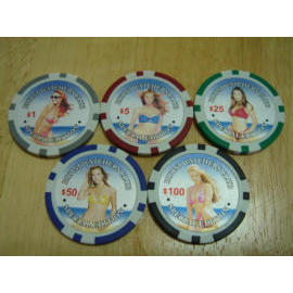 Bikini poker chip (Bikini de poker)