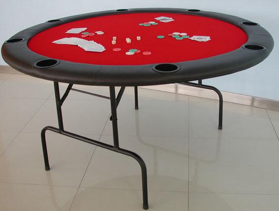 round poker folding table (Table ronde de poker pliante)