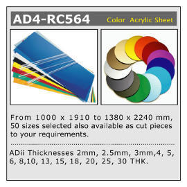 Color Acrylic Sheet (Couleur Acrylic Sheet)