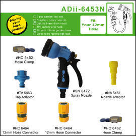 12mm 6-pattern spray nozzle set (12mm 6-buse de pulvérisation modèle établi)