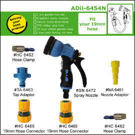 19mm 6-patern spray nozzle set (6 9мм Patern сопло спрей набор)