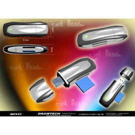 Pen drive with card reader (D`entraînement de stylo avec lecteur de cartes)