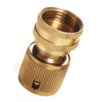 Female Auto Shut off Brass Connetor (Female Auto Shut off Brass Connetor)