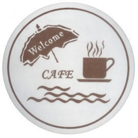 Restaurant Coaster_Round_One Color Print (Ресторан Coaster_Round_One цвет печати)