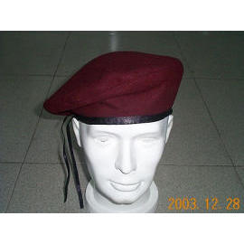 Beret caps woolen