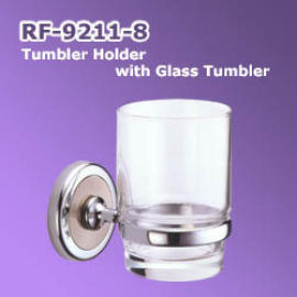 Tumbler Holder with Glass Tumbler