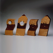 WC-01W Wood Table Clock (Tower Shape) (WC-01W Wood Table Clock (Tower Shape))