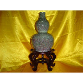 A Flambe Glazed - Junyao Type - Gourd Vase (Фламбе глазированное - Junyao тип - Тыква Вазы)