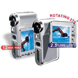 12MPixelsDigital Video Camcorder w/ MPEG 4 video format,2.5``LTPS