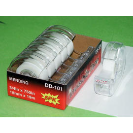 Invisibel Tape + Double-sided Dispenser X 6 pcs (Invisibel cassette + recto-verso Distributeur X 6 pcs)