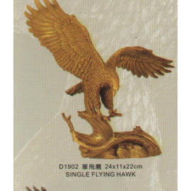 Single flying hawk (Simple Hawk battant)