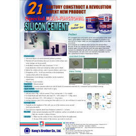 Multi-Functional Special Silicon Cement For Indoor Use (Multi-Functional spécial Silicon Ciment Usage intérieur)