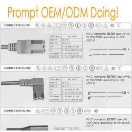 AC cord w/connector (AC w cordon / connecteur)