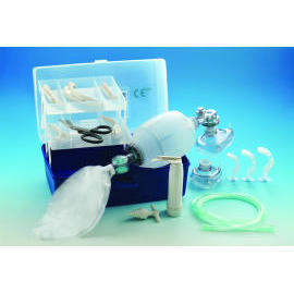 Silicone Manual Resuscitator With C Type Carried Box and one Laryngoscope Set