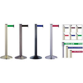 Retractable Queue Stanchion (Deluxe)Silver (Retractable Queue Stanchion (Deluxe) Argent)