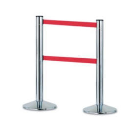 Double-Tapes Retractable Queue Stanchion