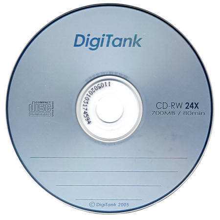 CD-R, DVDR, blank DVD, DVD media, storage media, storage,DigiTank CD-RW 24X (CD-R, DVDR, blank DVD, DVD media, storage media, storage,DigiTank CD-RW 24X)