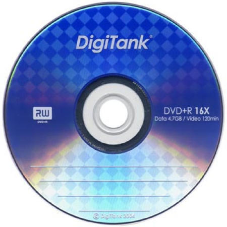 CD-R, DVDR, blank DVD, DVD media, storage media, storage,DigiTank DVD+R 16X (CD-R, DVDR, DVD vierge, un DVD, supports de stockage, l`entreposage, DigiTank DV)