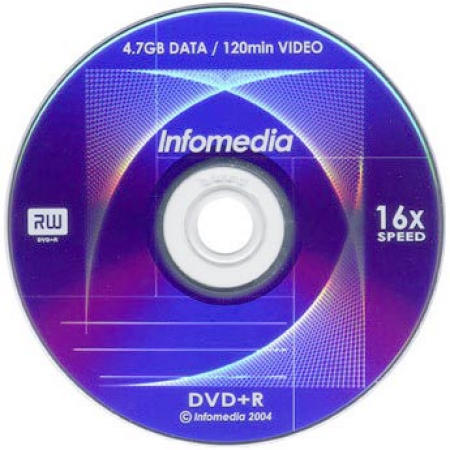 CD-R, DVDR, blank DVD, DVD media, storage media, storage,Infomedia DVD+R 16X (CD-R, DVDR, DVD-Rohling, DVD-Medien, Speichermedien, Storage, Infomedia DVD + R)