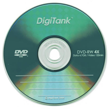 CD-R, DVDR, blank DVD, DVD media, storage media, storage,DigiTank DVD-RW 4X (CD-R, DVDR, DVD-Rohling, DVD-Medien, Speichermedien, Storage, DigiTank DVD-RW 4x)