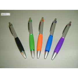 ball pen with round shape silcom grip (ball pen with round shape silcom grip)