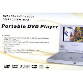 portable DVD player, 7``DVD player, 7`` LCD panel, (Портативный плеер DVD, 7``DVD плеер, 7``ЖК-панели)