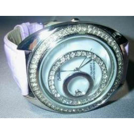 Lady Jewellery Watch with leather strap (Lady Jewellery Watch avec un bracelet en cuir)