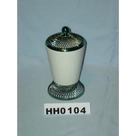 Ceramic cotton holder w/network top & base (Ceramic cotton holder w/network top & base)