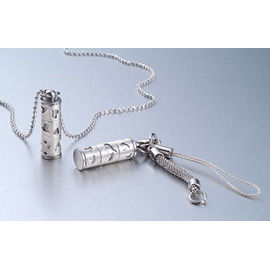 925 Sterling Silver Perfume Bottle Pendant / Essential Oil Bottle Necklace (925 Серебрянные флакон духов Подвеска / Эфирные масла бутылки ожерелье)