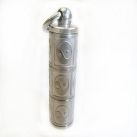 Mini Perfume Bottle Pendant / Essential Oil Bottle Necklace in Stainless Steel