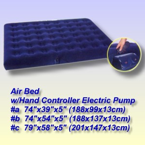 Coiled Air Bed with Hand Controller Electric Pump