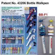 Patented Bottle Walkpen,Pen on Rope,Neck Pen with Breakaway Safety Code,Characte