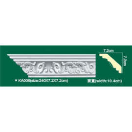 carved crown moldings (moulures sculptées couronne)