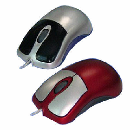 Three-Tone Mini 3D Optical Mouse with Easy-to-Scroll/Zoom Wheel (Trois-Tone 3D Optical Mini Mouse avec Easy-to-Scroll/Zoom Wheel)