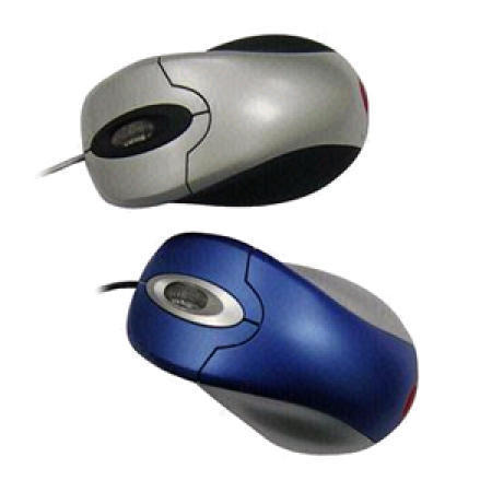 Blue/ Silver 3D Optical Mouse with 800dpi Resolution