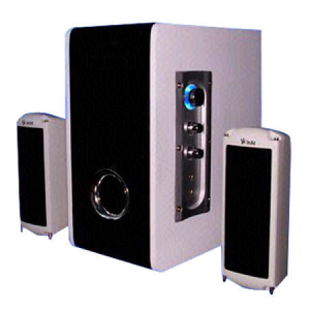 2.1 Subwoofer System with MP3 Input and Earphone Output Function