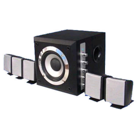 Home Theater System with 2 to 5.1 Channels Switchable