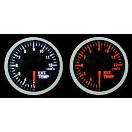 TOSER 52MM WHITE EXHAUST TEMPERATURE RACING GAUGE (TOSER 52MM WHITE EXHAUST TEMPERATURE RACING GAUGE)